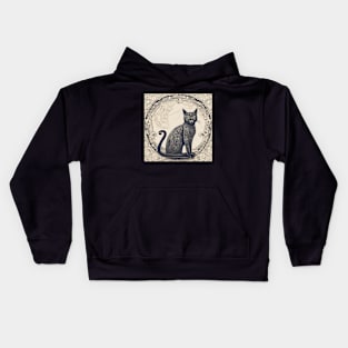 symbolism cat art pt3 Kids Hoodie